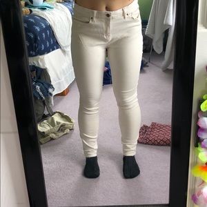 Cream jeans